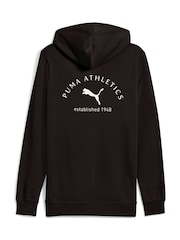 Puma Black Mens Classic Backprint Graphic Hoodie - Image 5 of 5