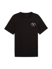 Puma Black Mens Classic Bakcprint Graphic T-Shirt - Image 4 of 5