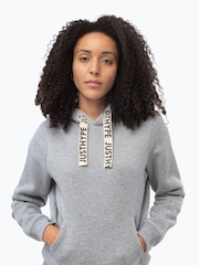 Hype. Womens Grey Drawcord Pullover Hoodie - Image 1 of 3