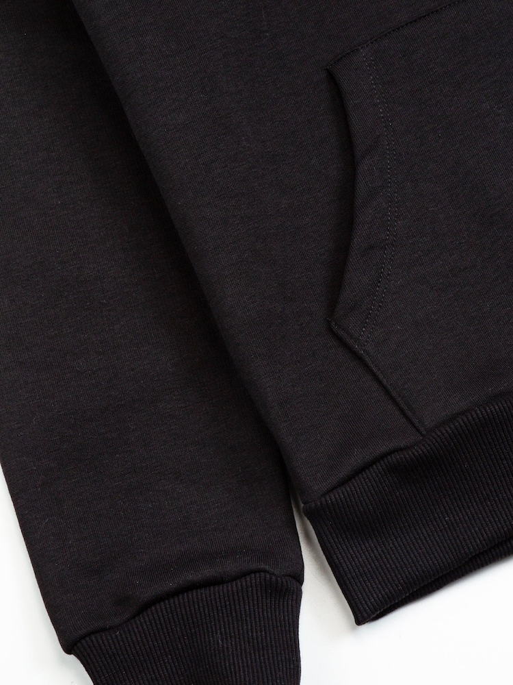 Hype. Womens Drawcord Pullover Black Hoodie - Image 6 of 6