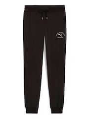 Puma Black Mens Classic Graphic Joggers - Image 4 of 5