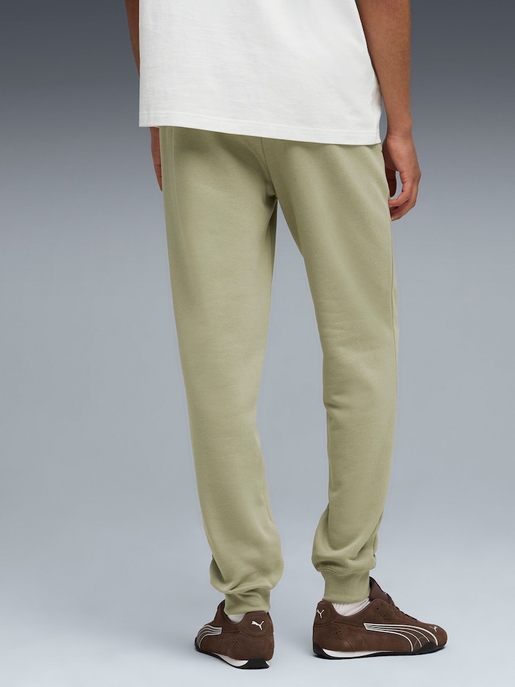Puma Khaki Green Mens Classic Graphic Joggers - Image 2 of 5 Puma Khaki Green Mens Classic Graphic Joggers - Image 2 of 5