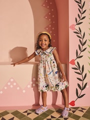 Multi Print Cath Kidston Collar Dress (3mths-8yrs) - Image 2 of 8