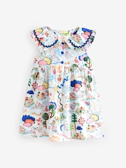 Multi Print Cath Kidston Collar Dress (3mths-8yrs) - Image 5 of 8