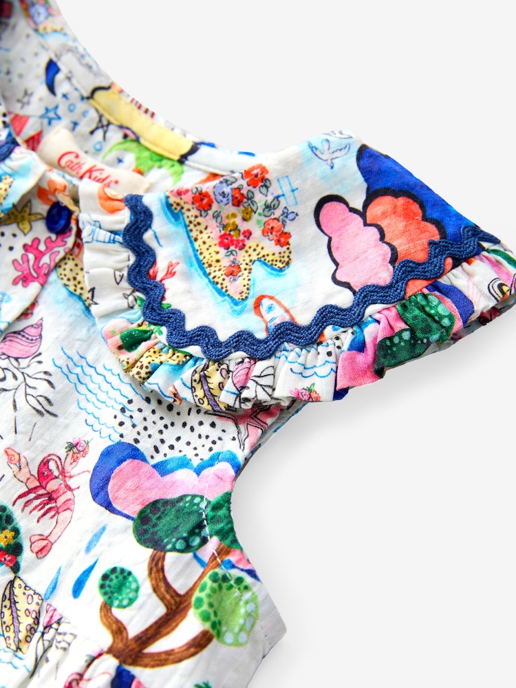 Multi Print Cath Kidston Collar Dress (3mths-8yrs) - Image 7 of 8