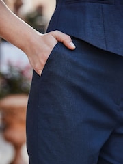 Sosandar Blue Kick Flare Trousers - Image 4 of 5