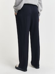 GANT Blue Straight Leg Fluid Pants - Image 2 of 4