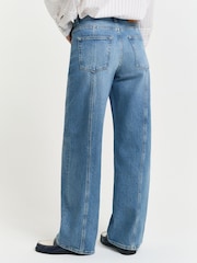 GANT Blue Relaxed Fit Stretch Seam Jeans - Image 2 of 7