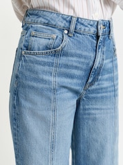 GANT Blue Relaxed Fit Stretch Seam Jeans - Image 5 of 7