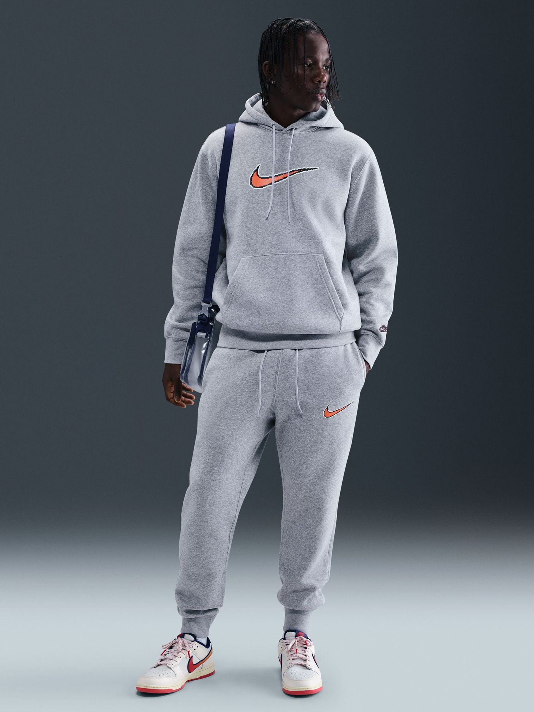 nike sweatpants mens gray