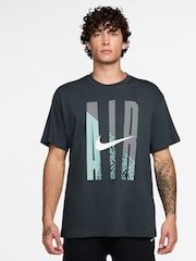 Nike Dark Seaweed Green Mens Sportswear T-Shirt M90 Air HO25 - Image 1 of 3