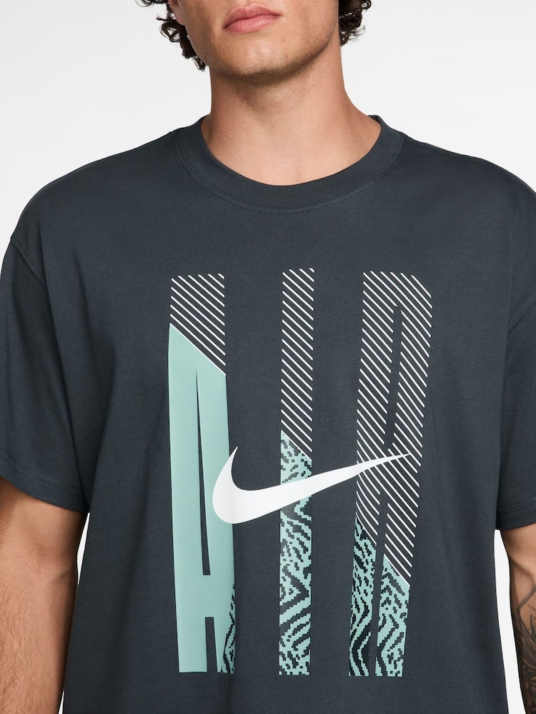 Nike Dark Seaweed Green Mens Sportswear T-Shirt M90 Air HO25 - Image 3 of 3