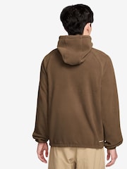 Nike Mosswood Brown Club Winterised Polar Brushed Fleece Top - Image 2 of 3