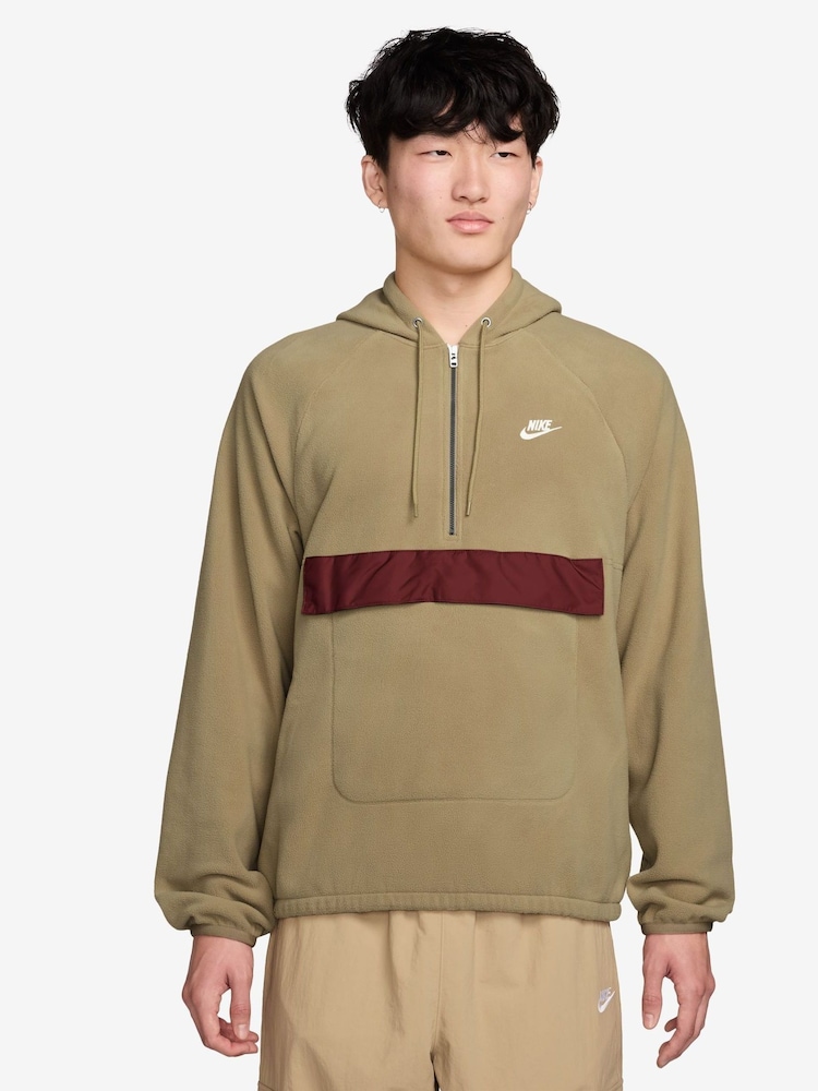 Nike Brown Club Winterised Polar Brushed Fleece Top - Image 1 of 3