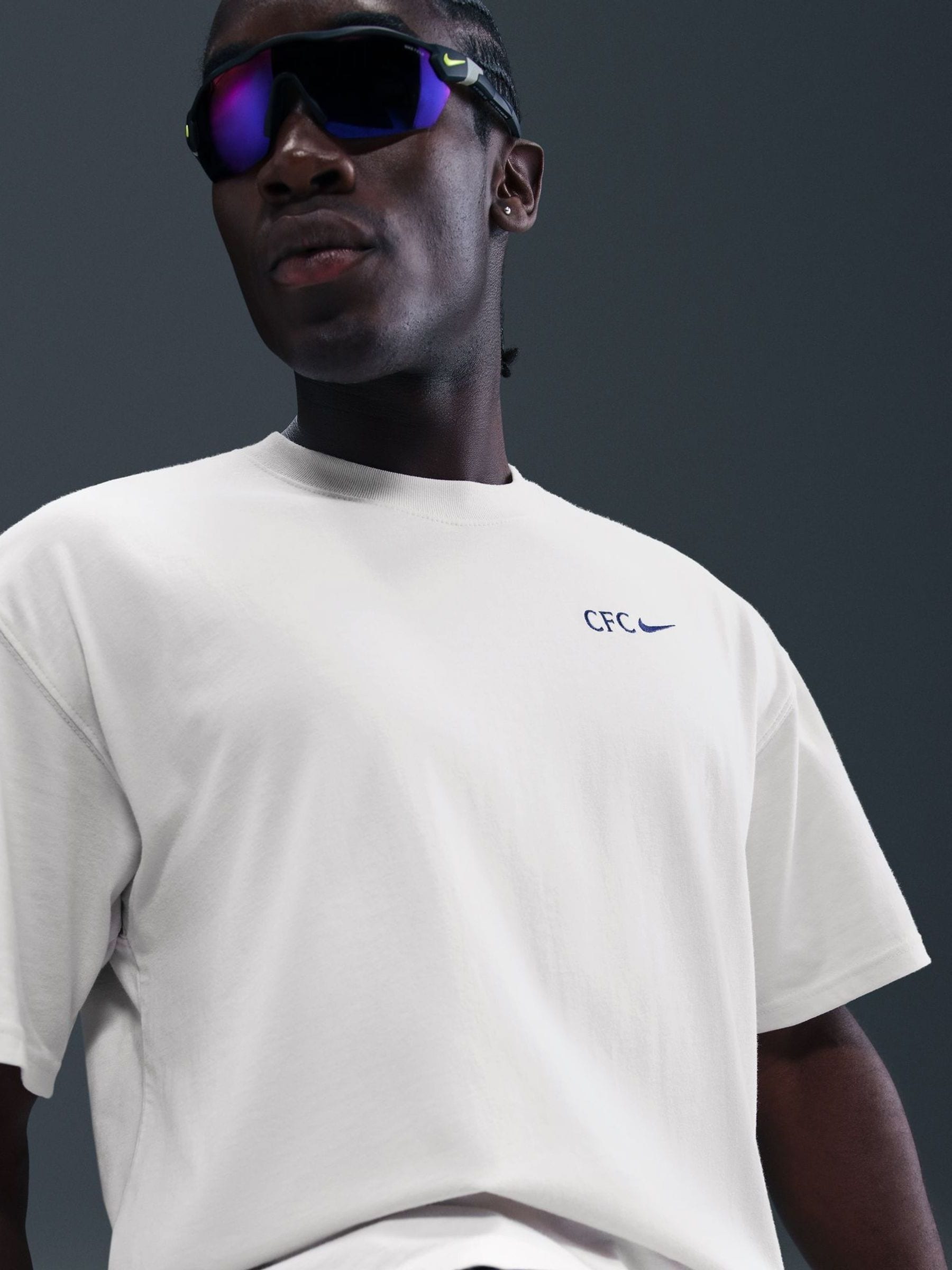 Buy Nike White Chelsea FC Graphic T-Shirt from Next Oman