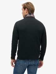 Superdry Grey Essentials Cotton Jumper - Image 2 of 6