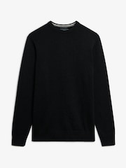 Superdry Grey Essentials Cotton Jumper - Image 6 of 6