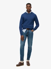 Superdry Blue Sky Essentials Cotton Jumper - Image 3 of 5