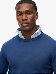 Superdry Blue Sky Essentials Cotton Jumper - Image 4 of 5