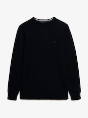 Superdry Blue Essentials Cotton Jumper - Image 6 of 6