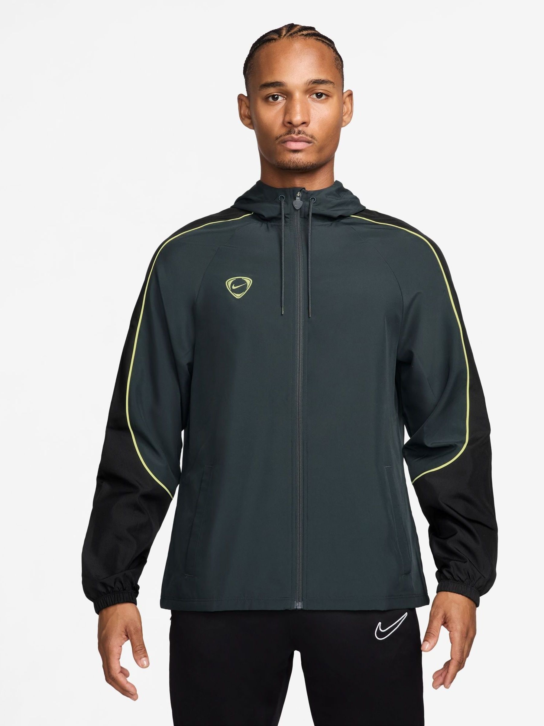 nike dark green jacket