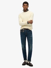 Superdry Cream Essentials Cotton Jumper - Image 2 of 5