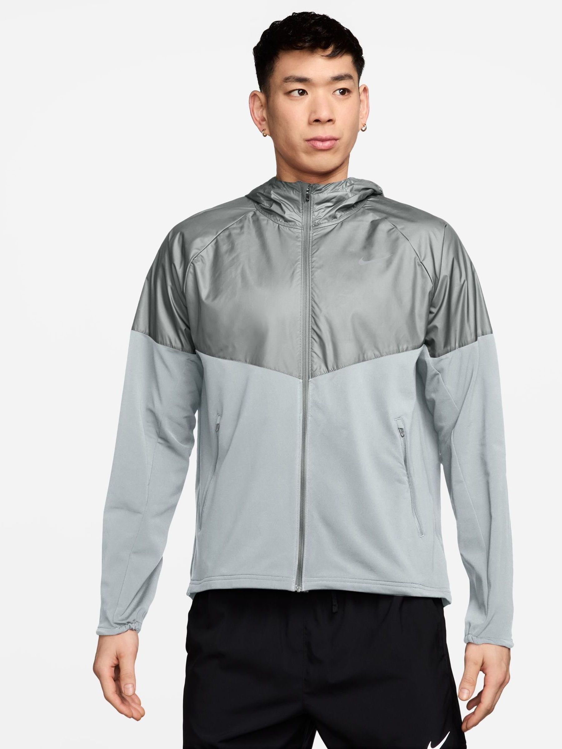 Buy Nike Grey Therma-FIT Miler Repel Winterized Running Jacket
