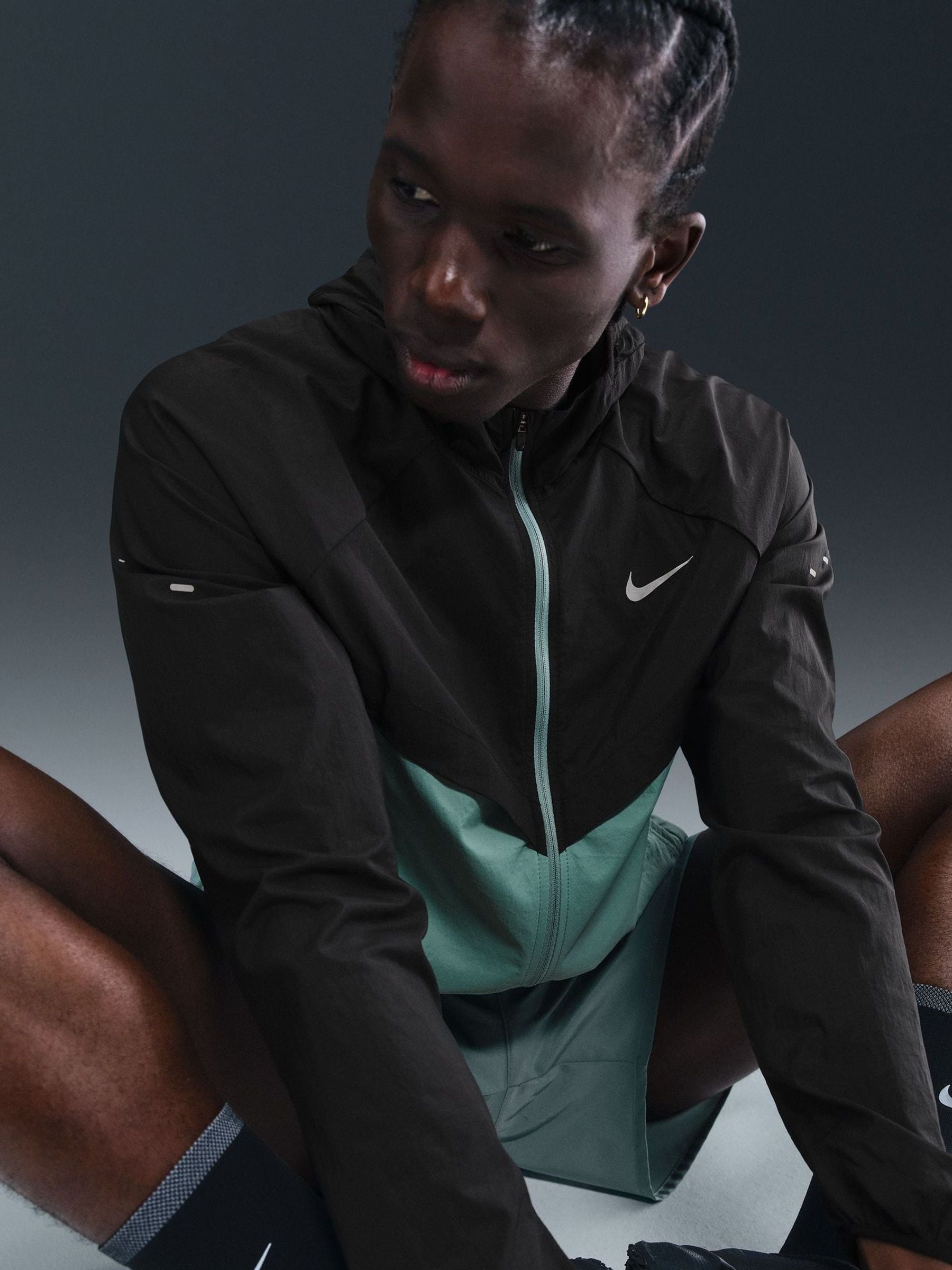 nike tights and jacket