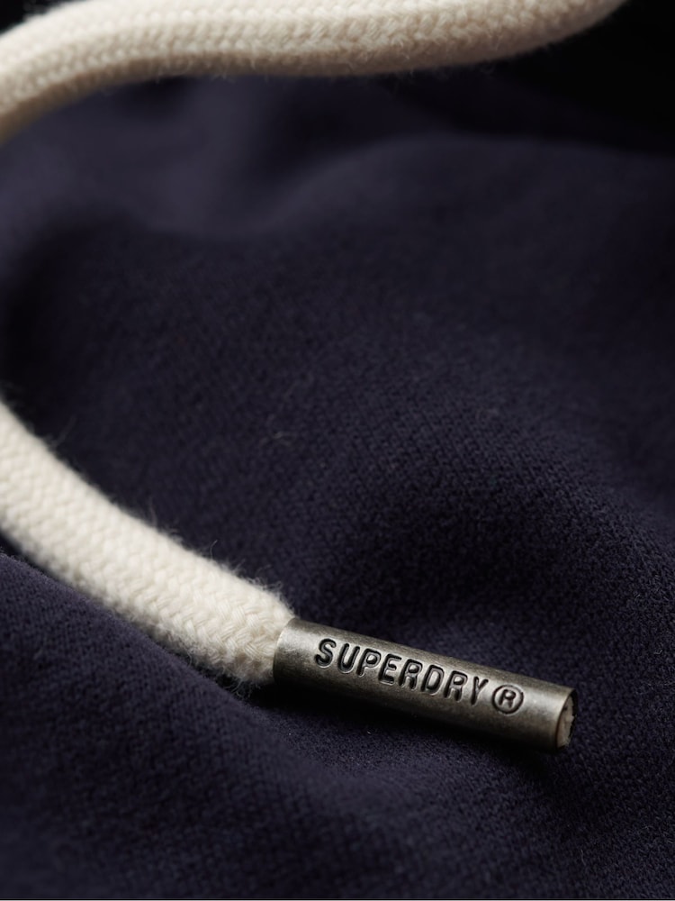 Superdry Blue Floral Graphic Logo Hoodie - Image 5 of 6