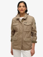 Superdry Natural 100% Cotton M65 Military Jacket - Image 1 of 5
