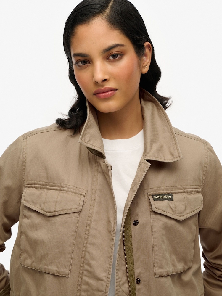 Superdry Natural 100% Cotton M65 Military Jacket - Image 3 of 5