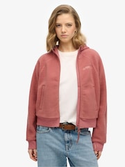 Superdry – Active Tech Fleece-Hoodie mit durchgehendem Reißverschluss - Bild 1 von 5