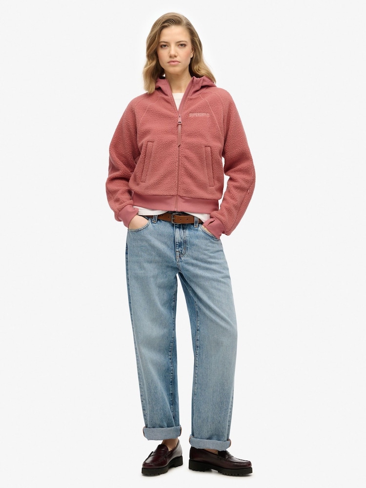 Superdry – Active Tech Fleece-Hoodie mit durchgehendem Reißverschluss - Bild 2 von 5