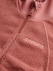 Superdry – Active Tech Fleece-Hoodie mit durchgehendem Reißverschluss - Bild 4 von 5
