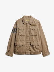 Superdry Brown Embellished M65 Military Jacket - Image 4 of 5