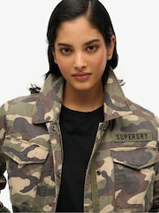 Superdry Green Embellished M65 Military Jacket - Image 3 of 5