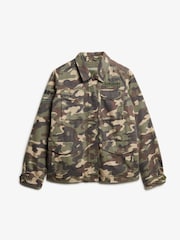 Superdry Green Embellished M65 Military Jacket - Image 4 of 5