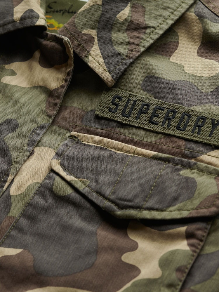 Superdry Green Embellished M65 Military Jacket - Image 5 of 5 Superdry Green Embellished M65 Military Jacket - Image 5 of 5