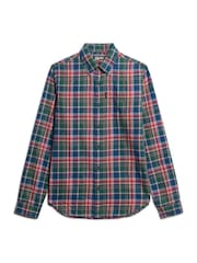 Superdry Green Oversized Vintage Check Shirt - Image 5 of 6