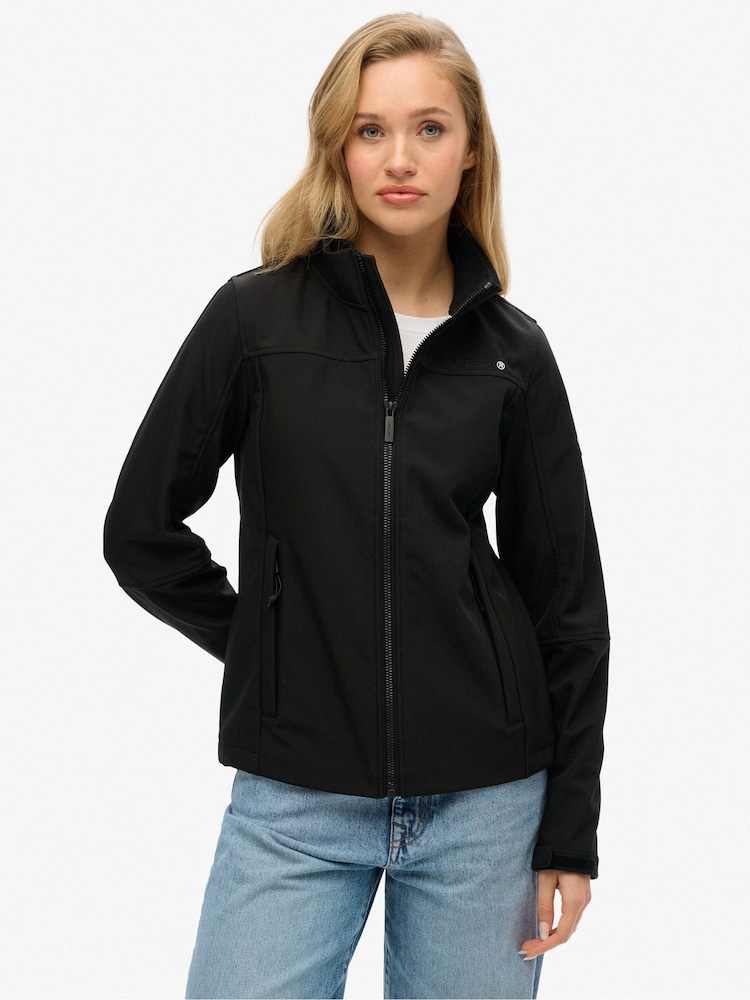 Superdry Black Softshell Trekker Jacket - Image 2 of 4