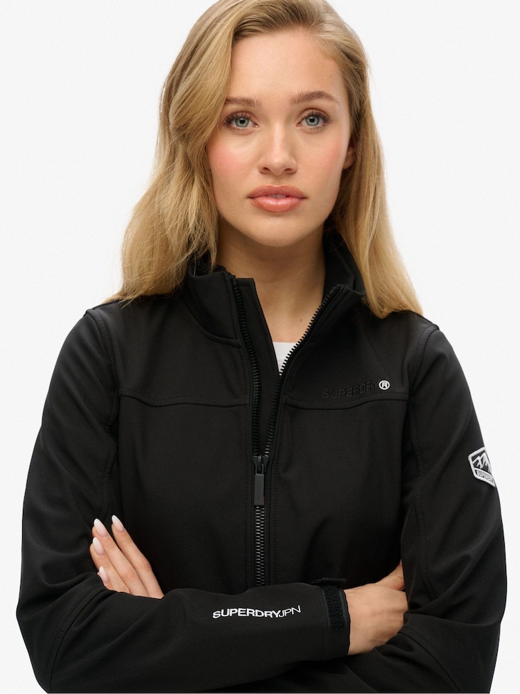 Superdry Black Softshell Trekker Jacket - Image 4 of 4