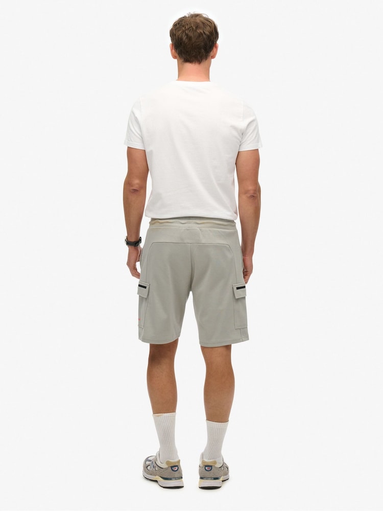 Superdry Grey Tech Logo Cargo Shorts - Image 2 of 7