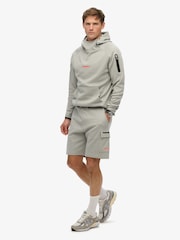 Superdry Grey Tech Logo Cargo Shorts - Image 3 of 7
