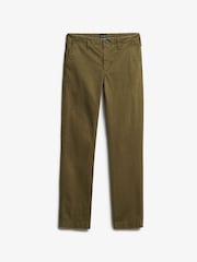 Superdry Green Mid Rise Chino Trousers - Image 4 of 5