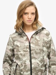 Superdry Green Hooded Logo Windbreaker Jacket - Image 3 of 4