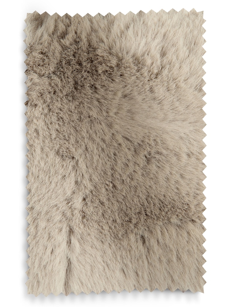 Set of 2 Oslo Faux Fur Mink Natural Light Wood Leg Arm Aire Dining Chairs - Image 9 of 9 Set of 2 Oslo Faux Fur Mink Natural Light Wood Leg Arm Aire Dining Chairs - Image 9 of 9