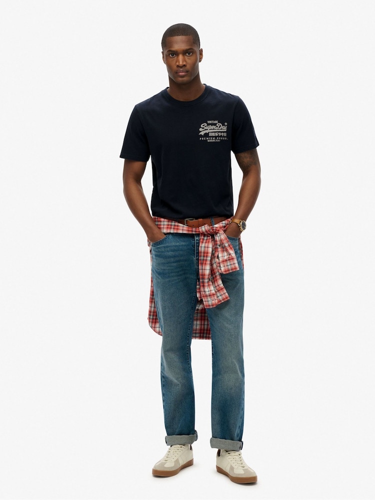 Superdry Blue Relaxed VL Tokyo T-Shirt - Image 2 of 5