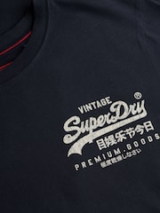Superdry Blue Relaxed VL Tokyo T-Shirt - Image 5 of 5