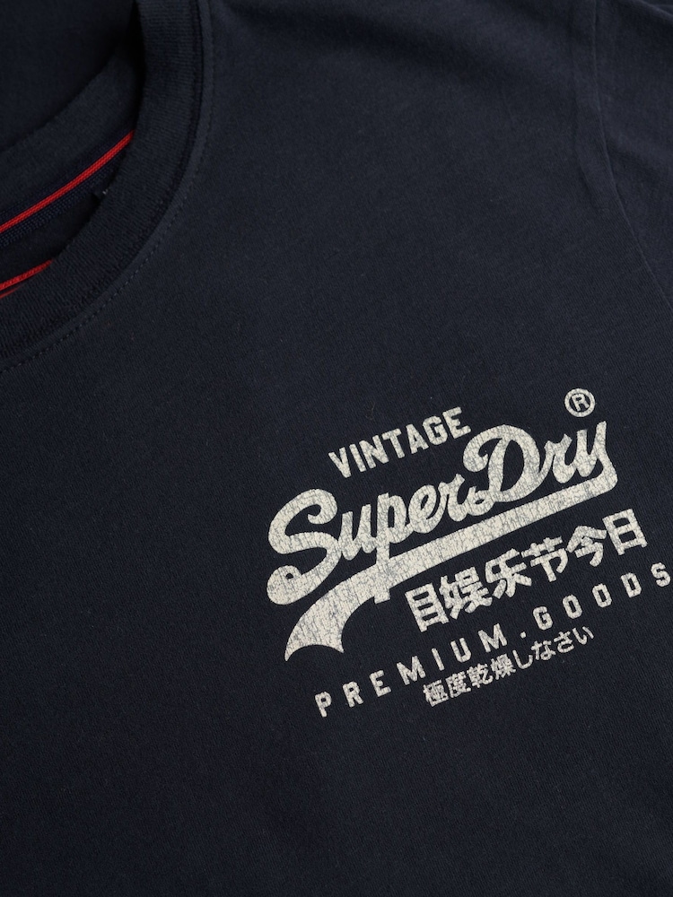 Superdry Blue Relaxed VL Tokyo T-Shirt - Image 5 of 5