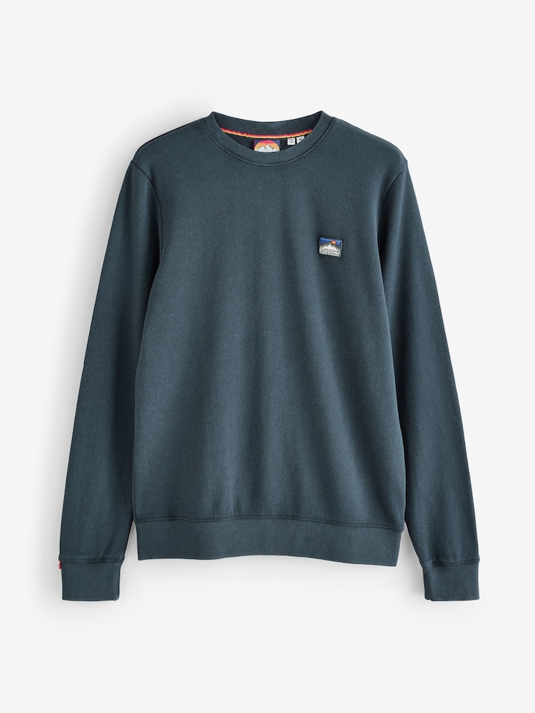 Superdry Blue Great Outdoors Relaxed Sweatshirt - Image 1 of 1